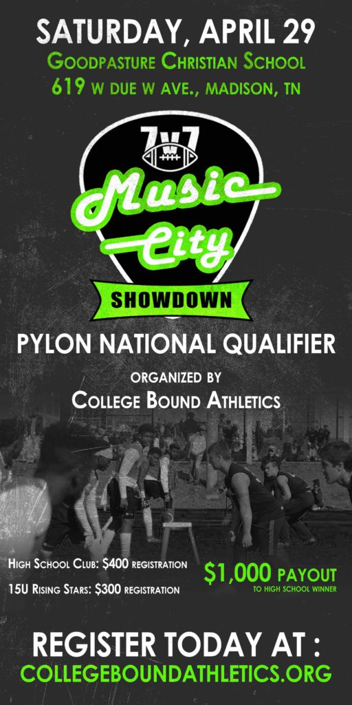 Music City Showdown 2017 Flyer, Pylon National Qualifier: Register Today At collegeboundathletics.org